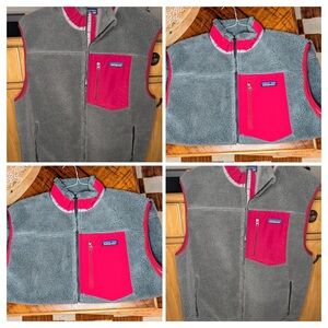 Patagonia Gray and Pink Vest